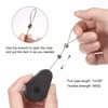 MECCANIXITY Retractable Cable Lock with Self-Adhesive, Remote Control Security Lock