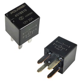 2PCS 12VDC 20A 4-Pin Automotive Relay Kit - Compact High-Performance Power Relays Compatible for Polaris Vehicles
