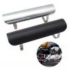 Baceyong Black/Silver Motorcycle Exhaust Pipe Thermal Shield Motorcycle Muffler Thermal