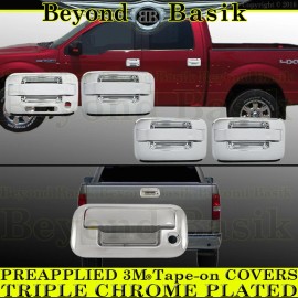 Torox 2004-2014 FORD F150 Chrome 4 Door Handle COVERS w/Keypad w/o PSK+Tailgate No Cam