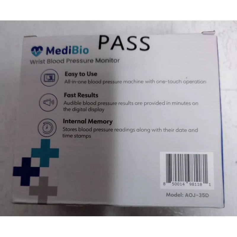 MediBio New - MediBio Wrist Blood Pressure Monitor $9.99 Each