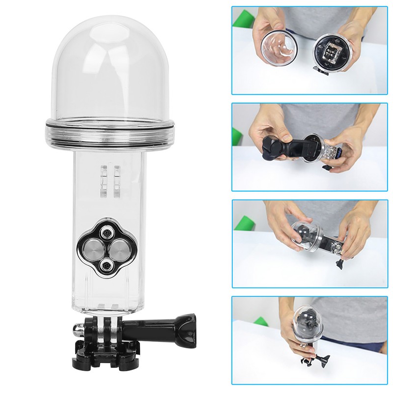 Plastic Diving Waterproof Shell Underwater Case Floating Rod Selfie Stick