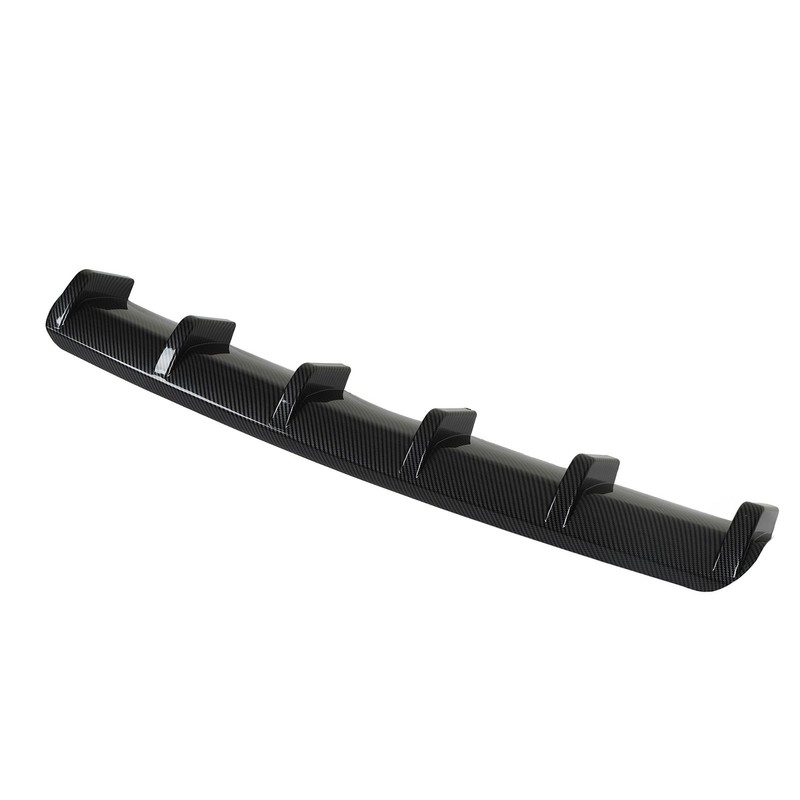 93cm Rear Bumper Diffuser Carbon Fiber Pattern Sporty Style Shark