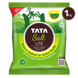 Tata Salt Lite | 15% Low Sodium Salt | Reduce Sodium For Active Health | Lite Namak | 1kg Pouch