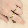 Degolso 14K Gold Plated Stackable Rings for Women – 3