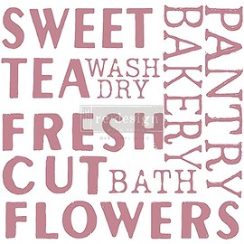 Prima Marketing 652616 Re-Design Decor Clear Cling Stamps 12 x 12 Inches Sweet Tea
