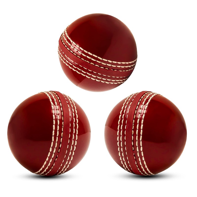 SialPro Soft Cricket Rubber Ball Set Indoor/Outdoor for Junior Youth