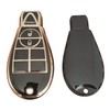 WKEDQAF for Dodge Key Fob Cover with Keychain TPU Key