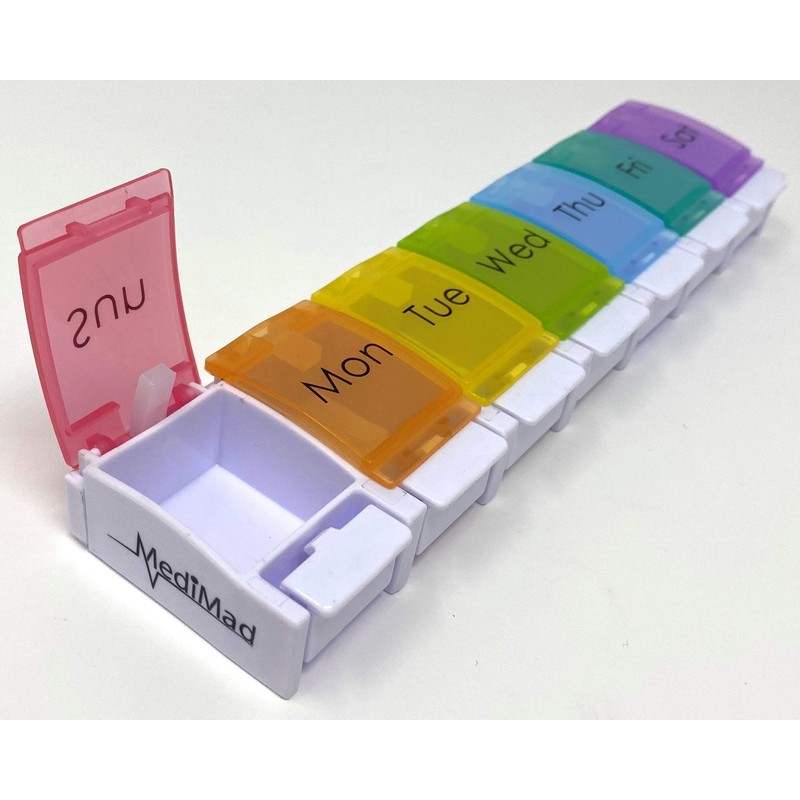 Weekly Pill Organizer, BPA Free, 7 Day Pill Box Case