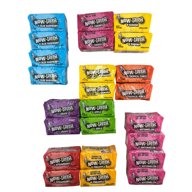 FASO SWEET Now and Later Candy Variety Pack – 24