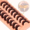 Fluffy Lashes Russian Strip Eyelashes Cat Eye False Lashes D