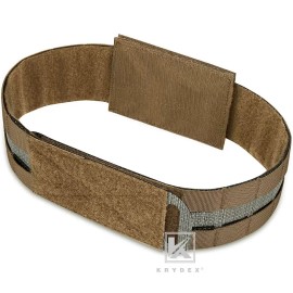 KRYDEX Tactical 3" Assault Cummerbund Tegris Rigid MOLLE for Slickster FCPC LBT - Coyote Brown, Medium