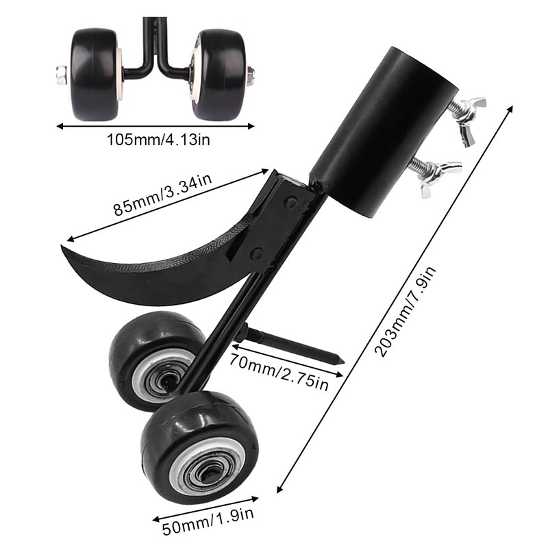 Miyobing Weed Puller Tool With Wheels, 2 IN 1 Hook