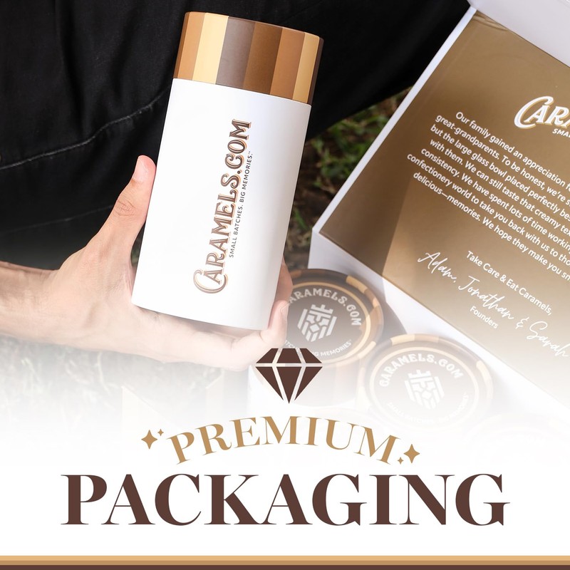 Caramels.com | Candy Gift Box | Individually Wrapped Sea Salt