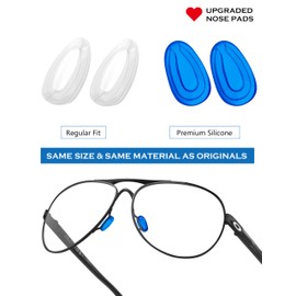 Firtox 4 Pairs Replacement Nosepieces Nose Pads for Feedback OO4079/Holbrook Metal OO4123/Crosshair OO4060 OO6014 OO4069/Gauge 6 OO6038/Gauge 8 M L OO4124/Tie Breaker OO4108/Blender OO4059 Sunglasses