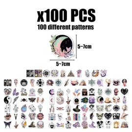 CVFRTT 100 Retro Stickers, Graffiti Stickers, Decorative Stickers, Can Be Used To Decorate Luggage, Skateboards, Notebooks