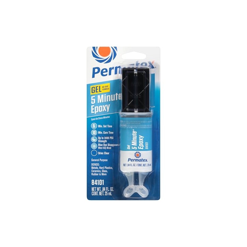 Permatex PermaPoxy Epoxi de Uso General de 5 Minutos 84101,