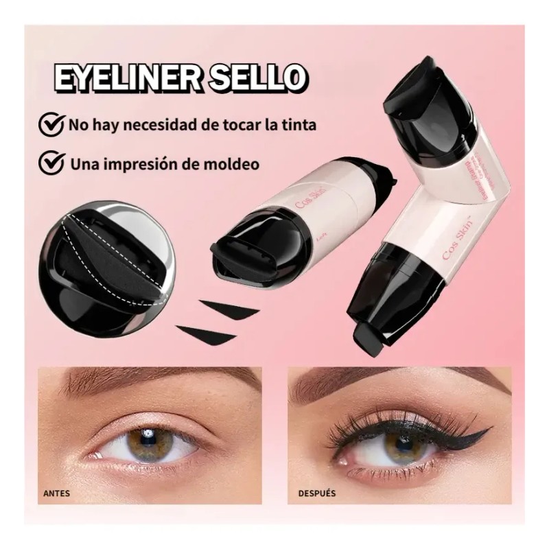 Shedoes Doble Sello Delineador De Ojos Waterproof