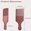 Men's Beard Pick - Wooden Hair Comb with Coarse Teeth