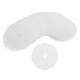 MECCANIXITY Coffee Filter Papers Coffee Filters Disposable Round Paper with Hole 2.52 Inch OD for Espresso Maker, Cafe Office Home Pack of 300, White