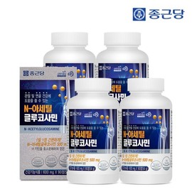 Chong Kun Dang Health 종근당 N-아세틸글루코사민 90정 4병(12개월분) Chong Kun Dang N-Acetylglucosamine 90 Tablets 4 Bottles (12-Month Supply)