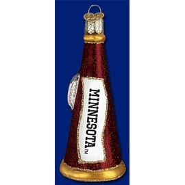 Old World Christmas Minnesota Megaphone Christmas Ornament