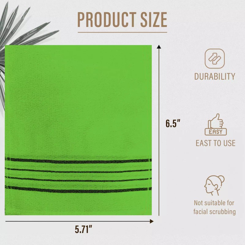 Sheanefit Sheanfit Exfoliating Washcloth Bath Mitt, Korean Body Scrubber -