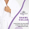 HALLEY Luxury Bathrobe for Women & Men, Shawl Collar Spa