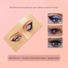 3D Silicone Makeup Practice Face Board with 20ml Cleansing Oil