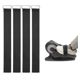 2pcs Elliptical Machine Pedal Straps, Universal Adjustable Leg Exerciser Pedal Straps for Rowing Machine Leg Training Peddler Seniors Fitness Sports Accessories Home Office Supplies