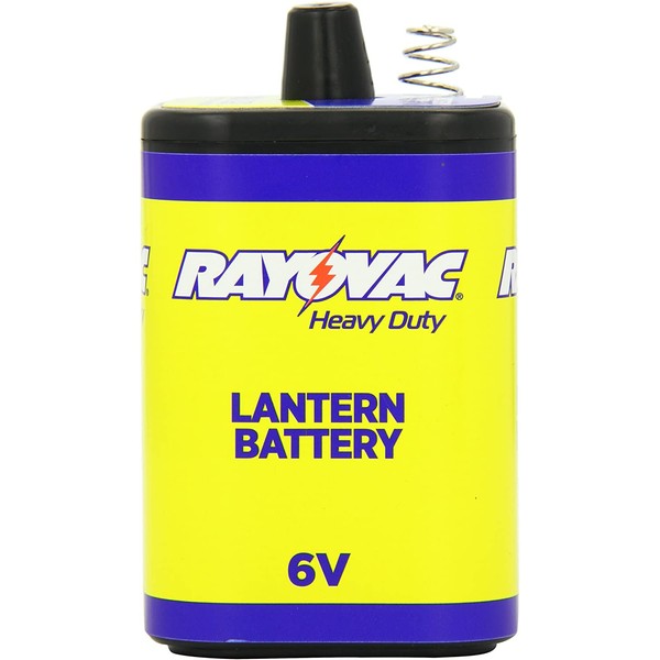 Rayovac Lantern Battery, 6 Volt Spring Terminals, Heavy Duty,  944R