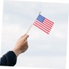 Kisangel 40pcs Small Usa Stick Flags Mini American Flags for