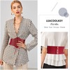 LEACOOLKEY - Cinturón de avispa atado para mujer, cinturón de
