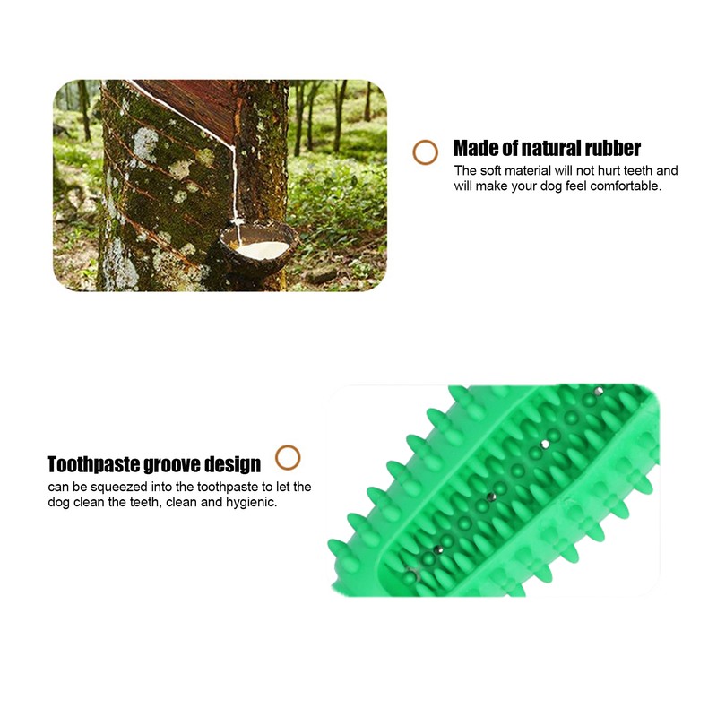 Pet Dog Rubber Safety Molar Cleaning Tooth Rod Playing Biting
