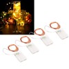 4pcs LED String Lights 5.3m 52pcs Lamp Beads Warm Lighting