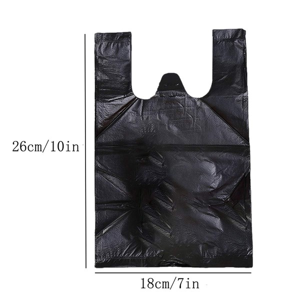 Runaup Runaup Black Garbage Bags, Small Disposal Bags for Sanitary