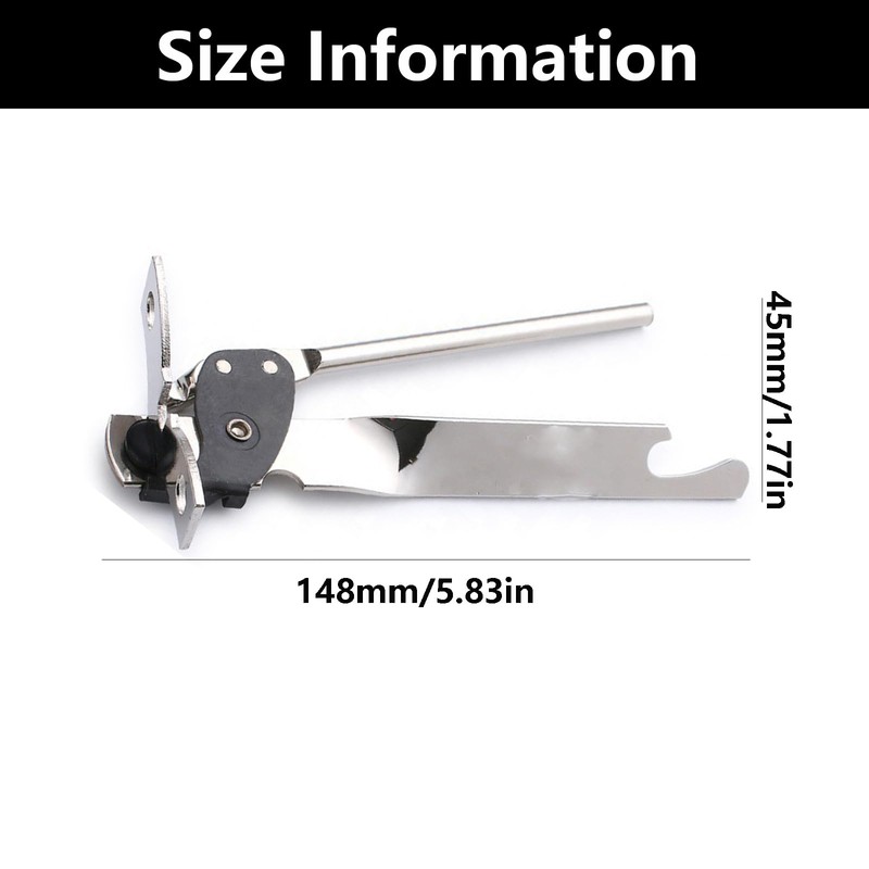 Butterfly Can Opener, Stainless Steel Tin Opener, Portable Manual Jar