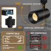 【2025 Upgraded】10-Color Zoomable 12W LED Track Lighting Head Dimmable H