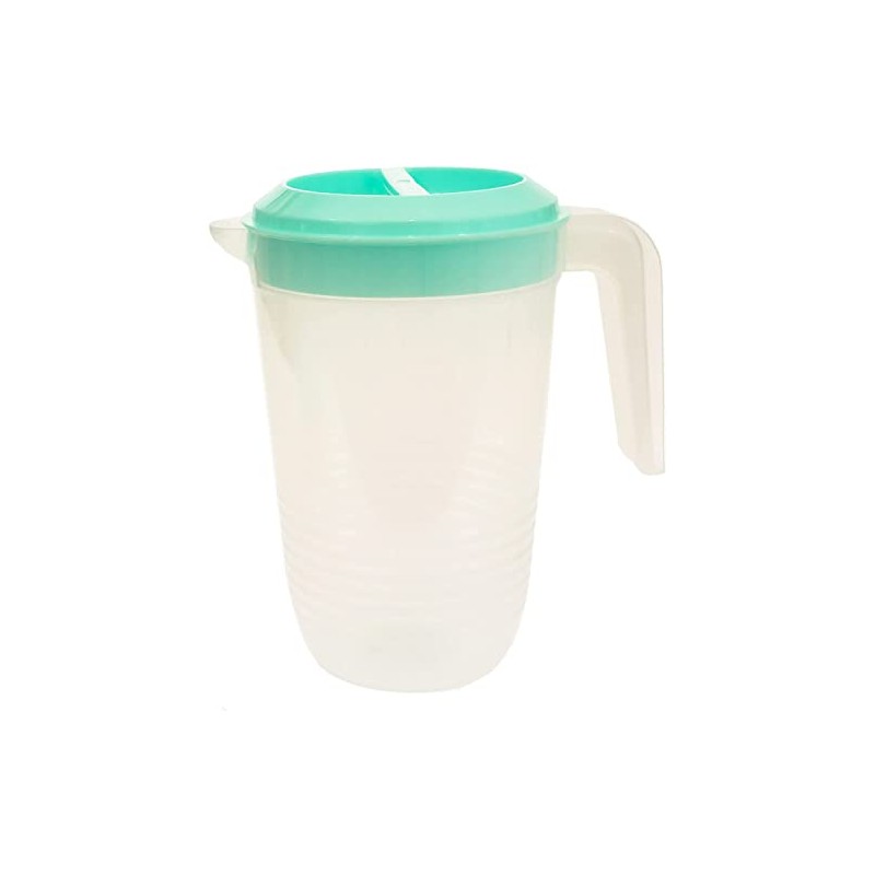 Plastic 2 Litre Reusable Multi Purpose Jug with Coloured Lid