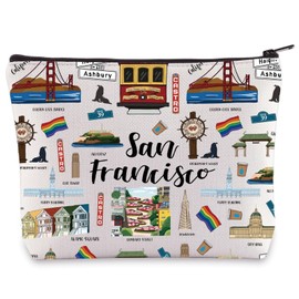 BWWKTOP San Francisco Canvas Tote Bag San Francisco Souvenirs Gifts San Francisco Shoulder Bag San Francisco Grocery Bag (San Francisco M bag)