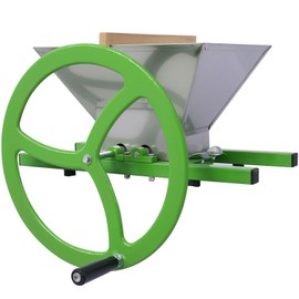 Udorich Efficient 7L Manual Juicer and Fruit Crusher for Homemade Ciders and Juices, Portable Stainless Steel Design with Wheels