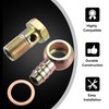 X AUTOHAUX 4 Set 18mm Banjo Hose Barb Bolt Fittings