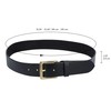 Gusti Leather Belt - Jori Simple Leather Belt with Golden