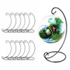 10 Pack Ornament Display Stand Iron Hanging Stands Rack Holder