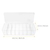Operitacx Plastic Cable Management Box with Compartments Durable Organizer for