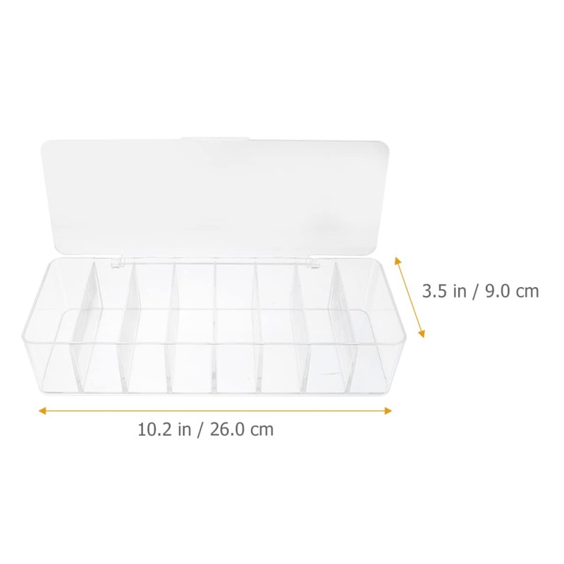 Operitacx Plastic Cable Management Box with Compartments Durable Organizer for