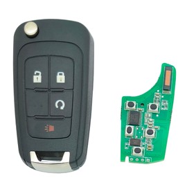 4 Buttons Keyless Remote Flip Car Key Fob Fit for Chevy Equinox Impala Sonic FCC OHT01060512 (1)