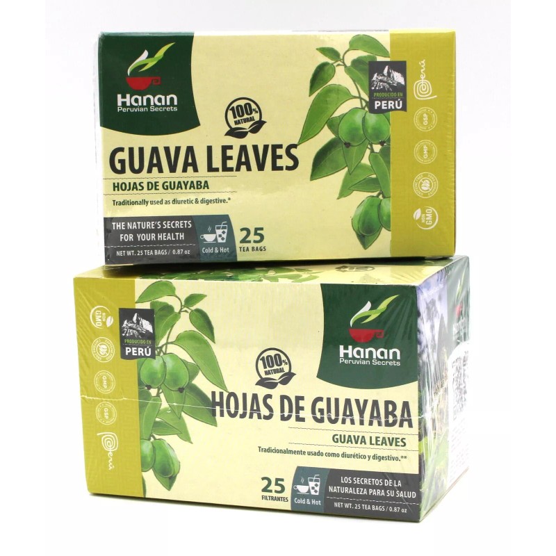 Hanan-Peru 50 Tea bags Hoja de Guayaba (Guava Leaves Tea