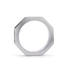 Fynch-Hatton Stainless Steel Octagonal Ring, Stainless Steel, none