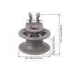 Walmine 4581DD3002A Upper Dishrack Roller Assembly Replacement for LG Dishwashers,